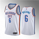 Oklahoma City Thunder #6 Jaylin Williams White Association Edition Stitched Basketball Jersey Dzhi,baseball caps,new era cap wholesale,wholesale hats
